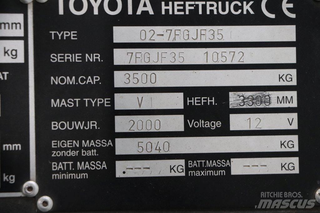 Toyota 02-7FGJF35 LPG (dujiniai) krautuvai