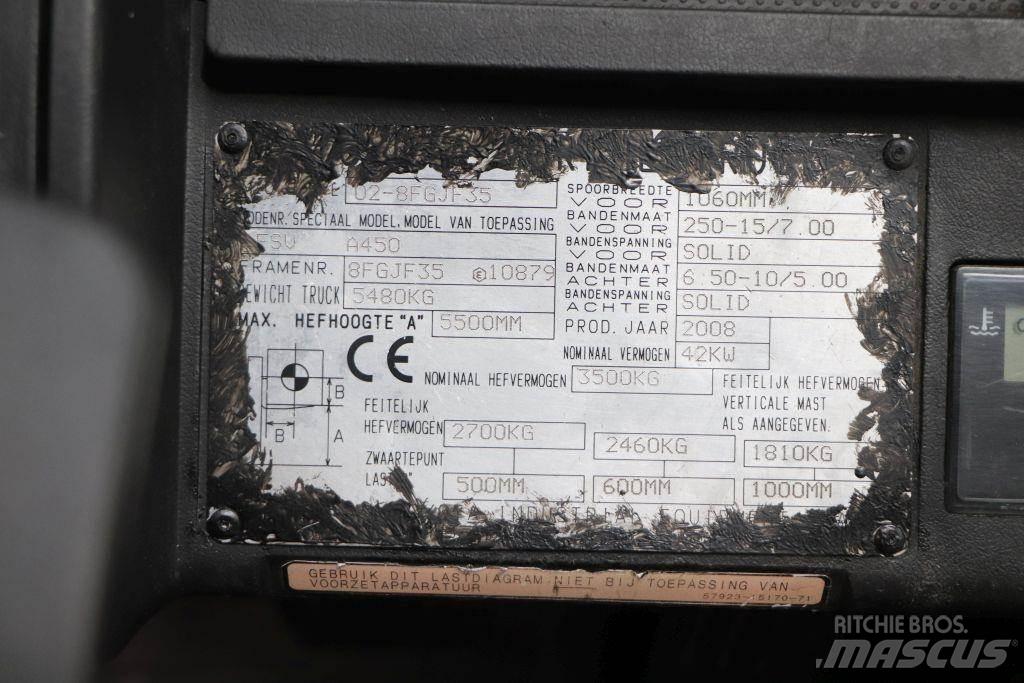 Toyota 02-8FGJF35 LPG (dujiniai) krautuvai