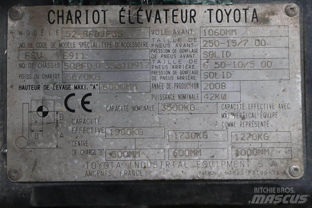 Toyota 52-8FDJF35 Dyzeliniai krautuvai