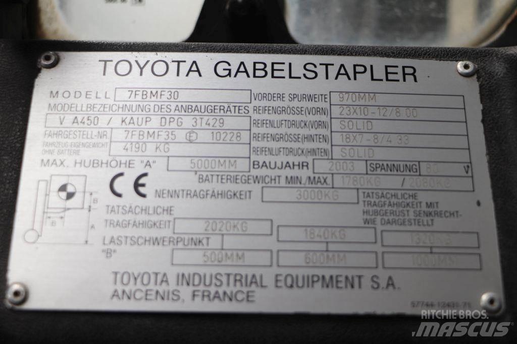 Toyota 7FBMF30 Elektriniai šakiniai krautuvai