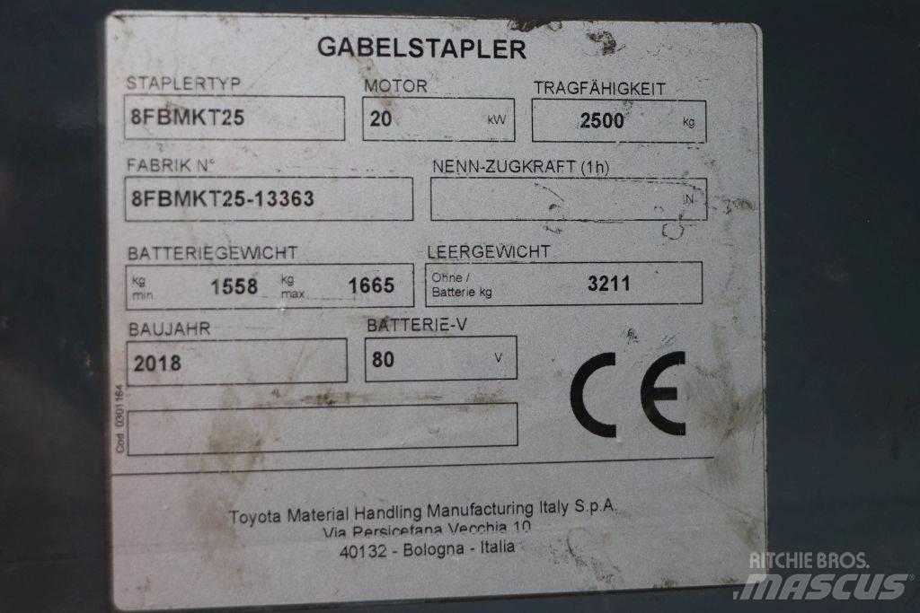 Toyota 8FBMKT25 Elektriniai šakiniai krautuvai