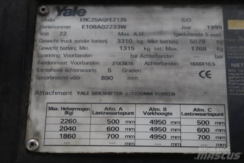 Yale ERC25AGF Elektriniai šakiniai krautuvai