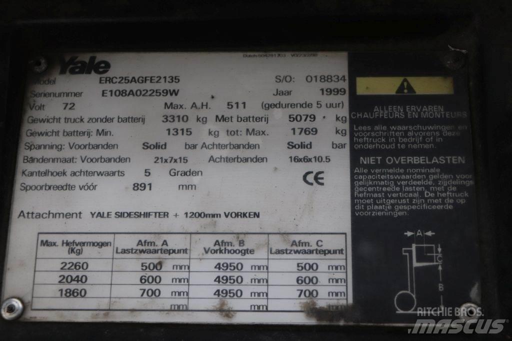 Yale ERC25AGF Elektriniai šakiniai krautuvai