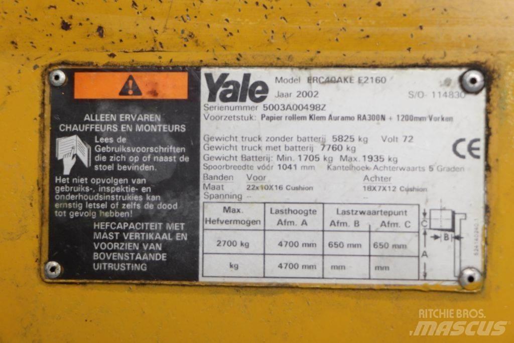 Yale ERC40AKE Elektriniai šakiniai krautuvai