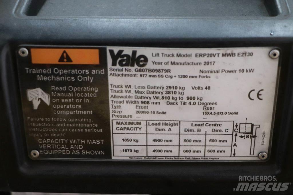 Yale ERP20VT Elektriniai šakiniai krautuvai