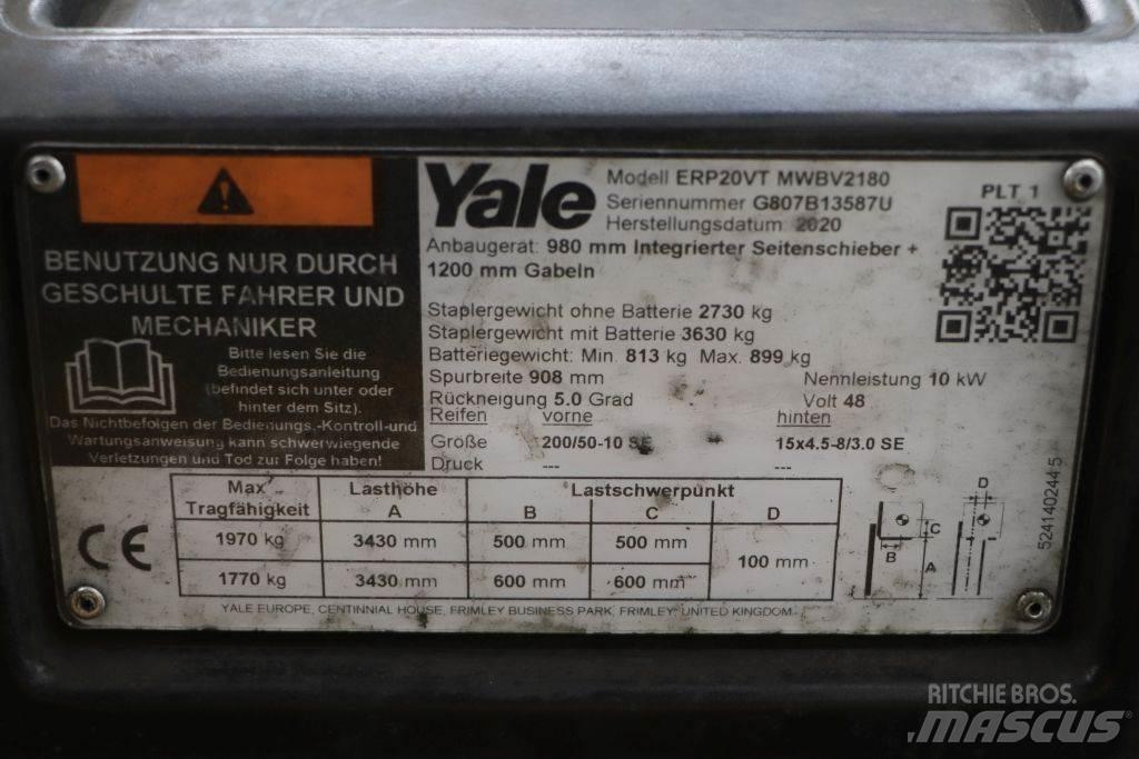 Yale ERP20VT Elektriniai šakiniai krautuvai