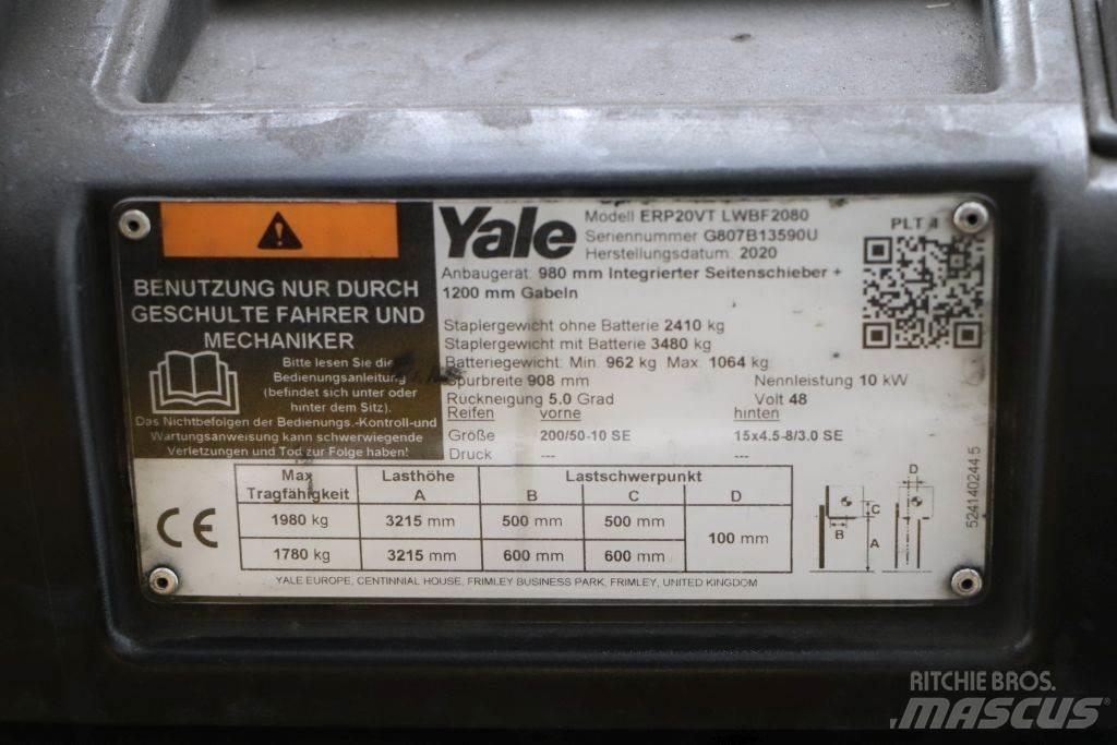 Yale ERP20VT Elektriniai šakiniai krautuvai