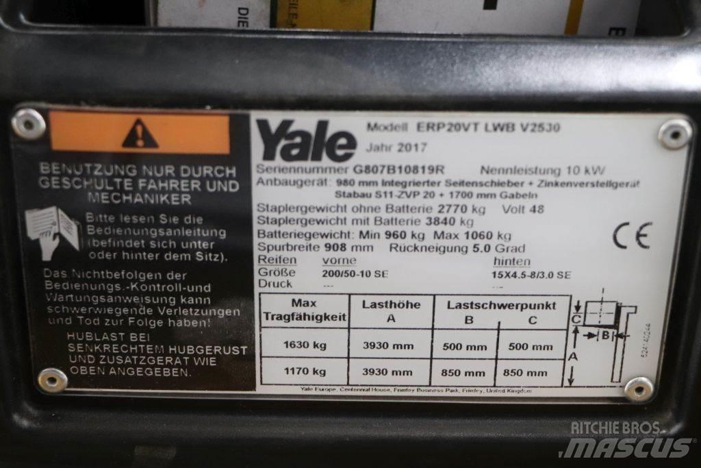Yale ERP20VT Elektriniai šakiniai krautuvai