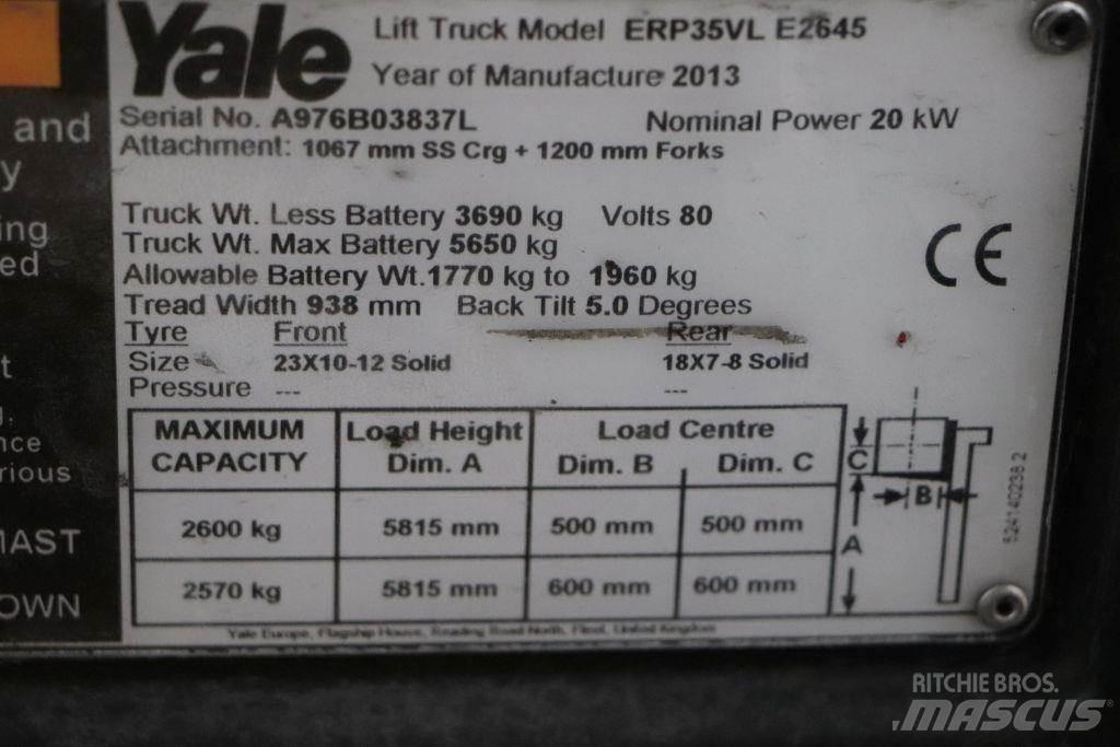 Yale ERP35VL Elektriniai šakiniai krautuvai