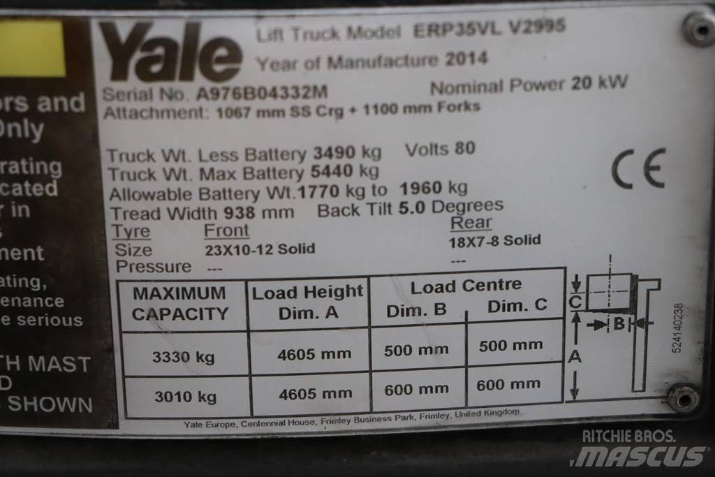 Yale ERP35VL Elektriniai šakiniai krautuvai