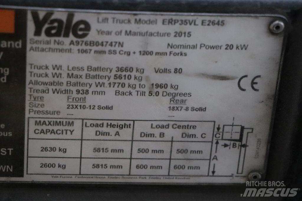 Yale ERP35VL Elektriniai šakiniai krautuvai