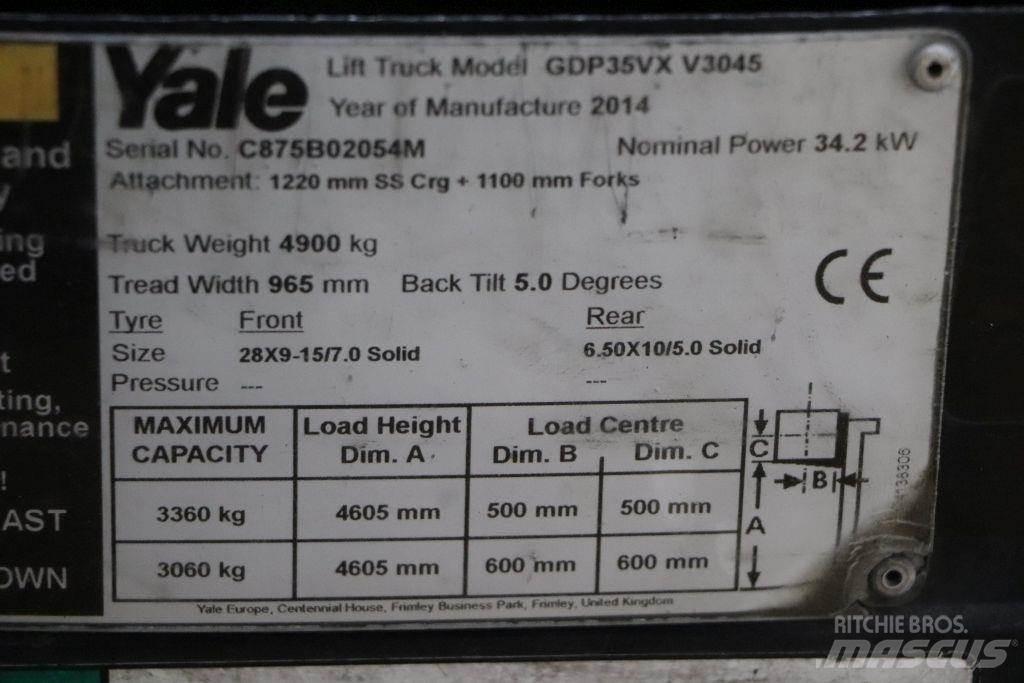 Yale GDP35VX Dyzeliniai krautuvai