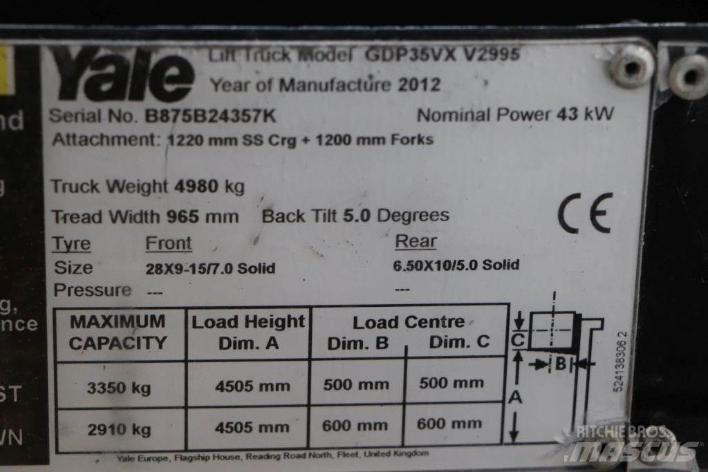 Yale GDP35VX Dyzeliniai krautuvai