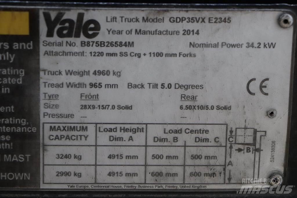 Yale GDP35VX Dyzeliniai krautuvai