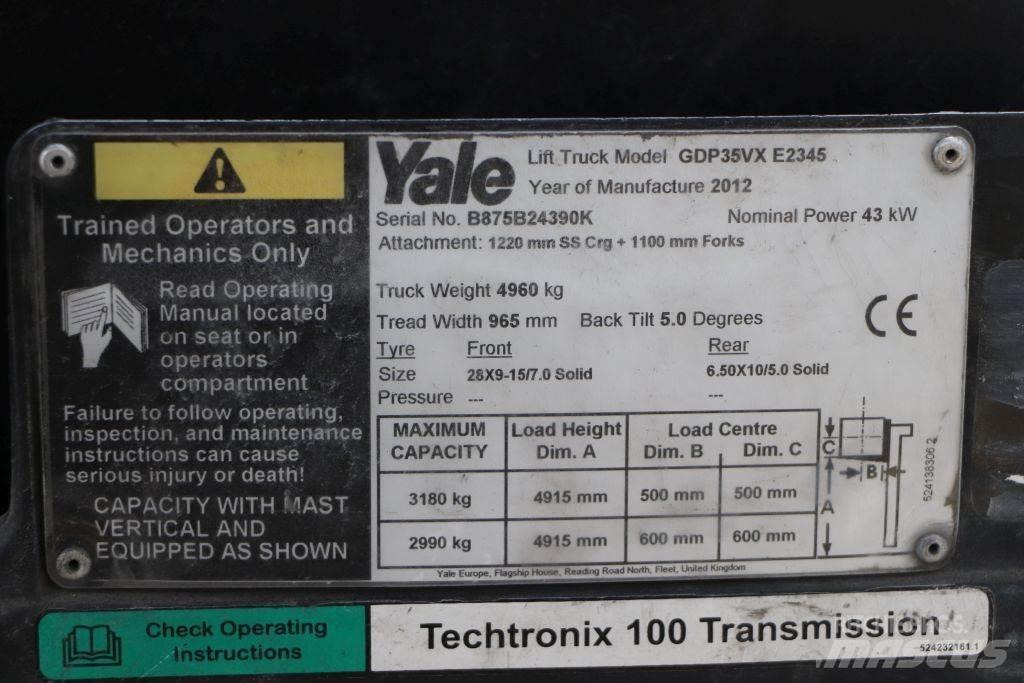 Yale GDP35VX Dyzeliniai krautuvai