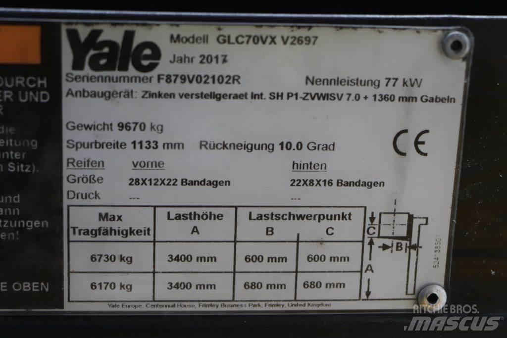 Yale GLC70VX LPG (dujiniai) krautuvai