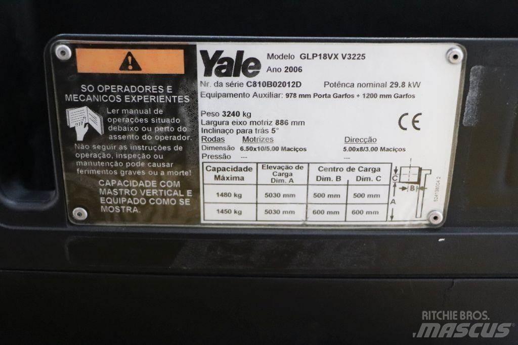 Yale GLP18VX LPG (dujiniai) krautuvai