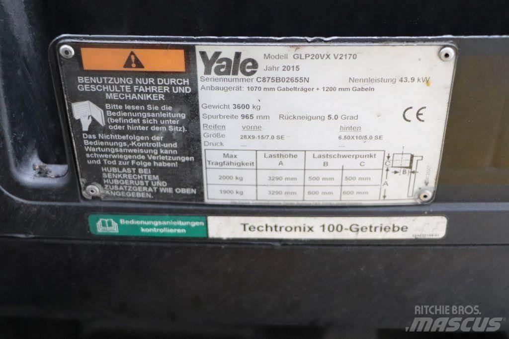 Yale GLP20VX LPG (dujiniai) krautuvai