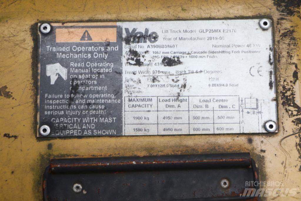 Yale GLP25MX LPG (dujiniai) krautuvai