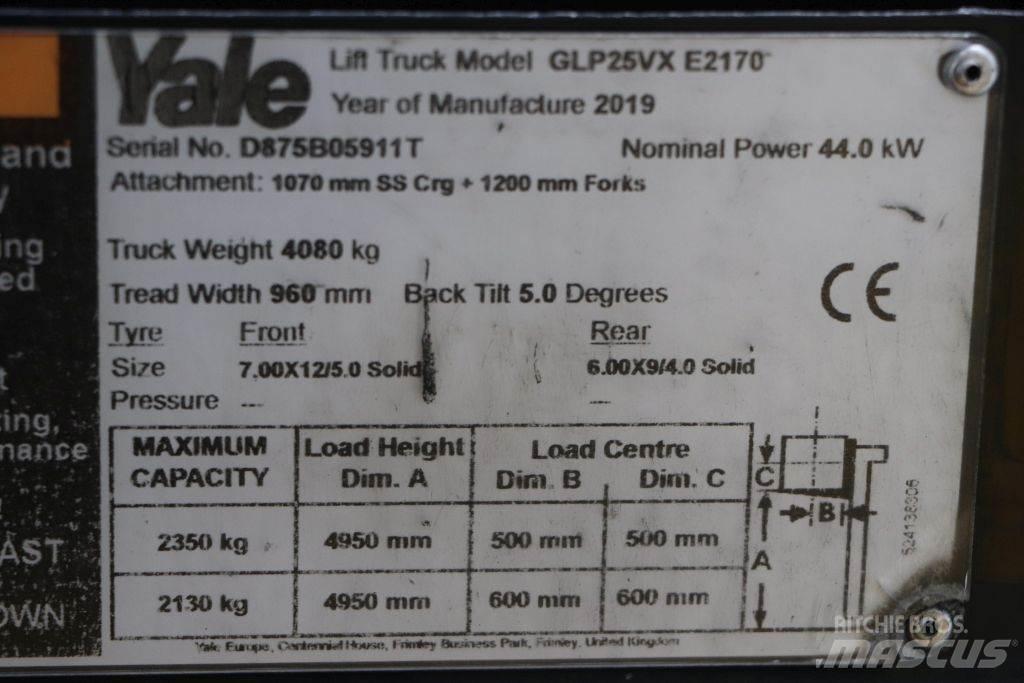 Yale GLP25VX LPG (dujiniai) krautuvai