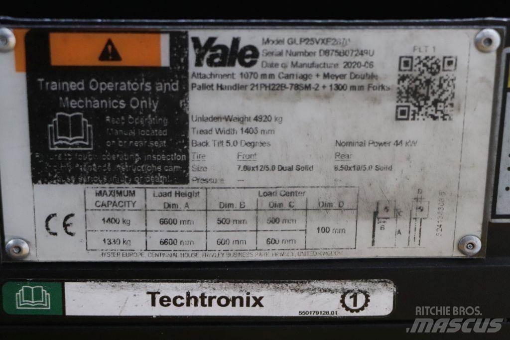 Yale GLP25VX LPG (dujiniai) krautuvai