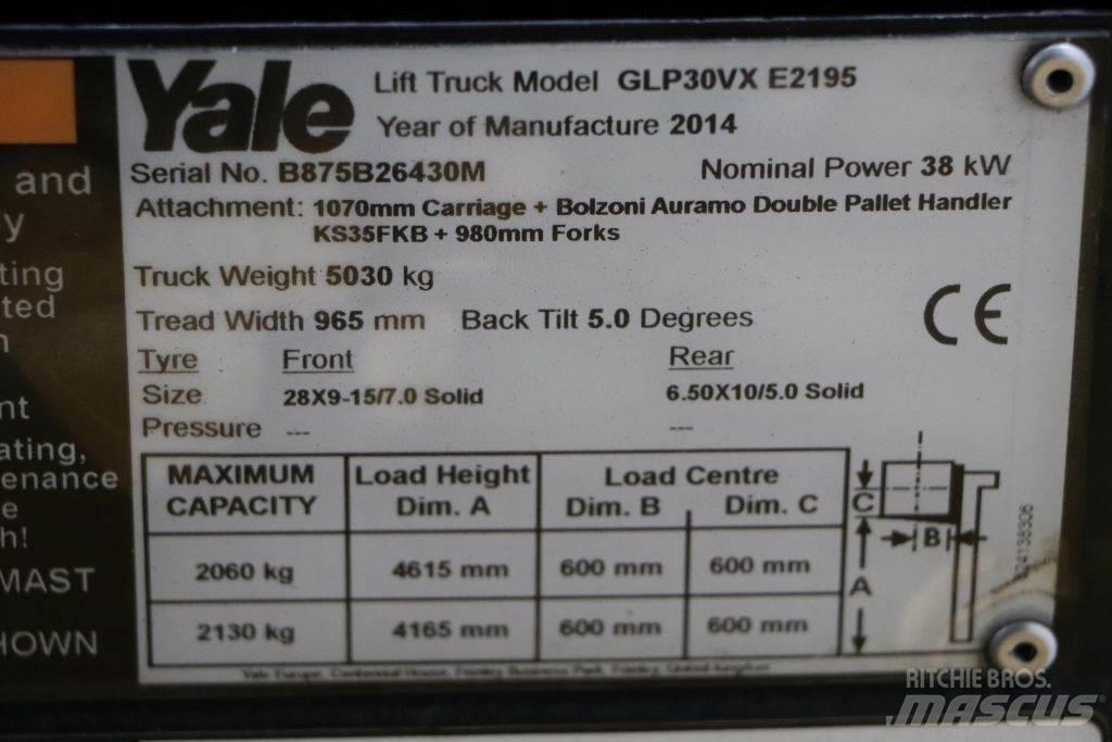 Yale GLP30VX LPG (dujiniai) krautuvai
