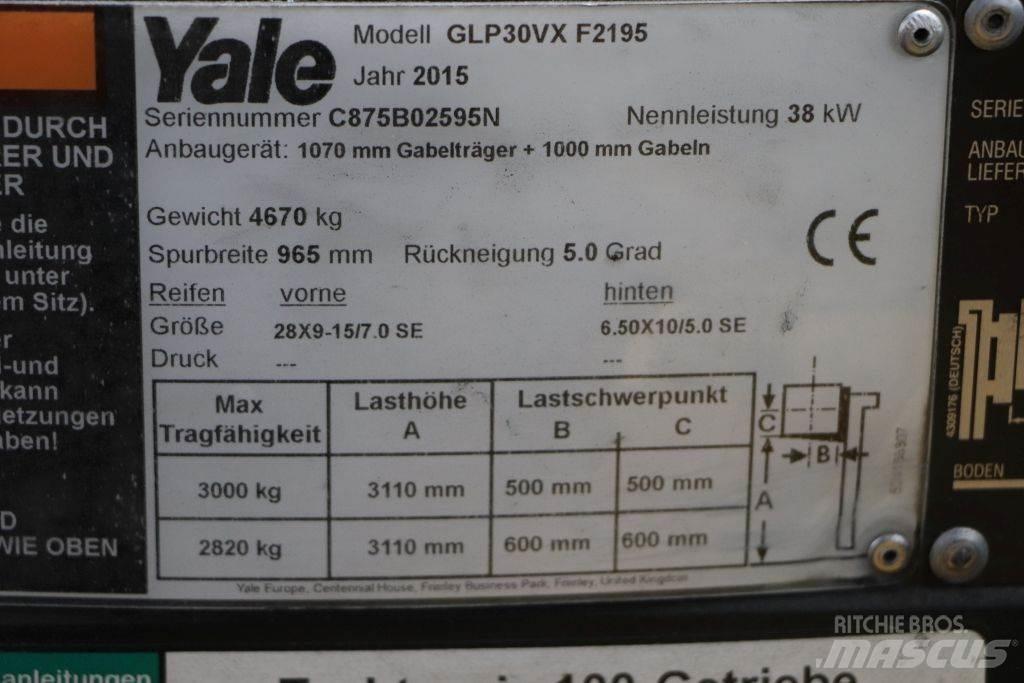 Yale GLP30VX LPG (dujiniai) krautuvai