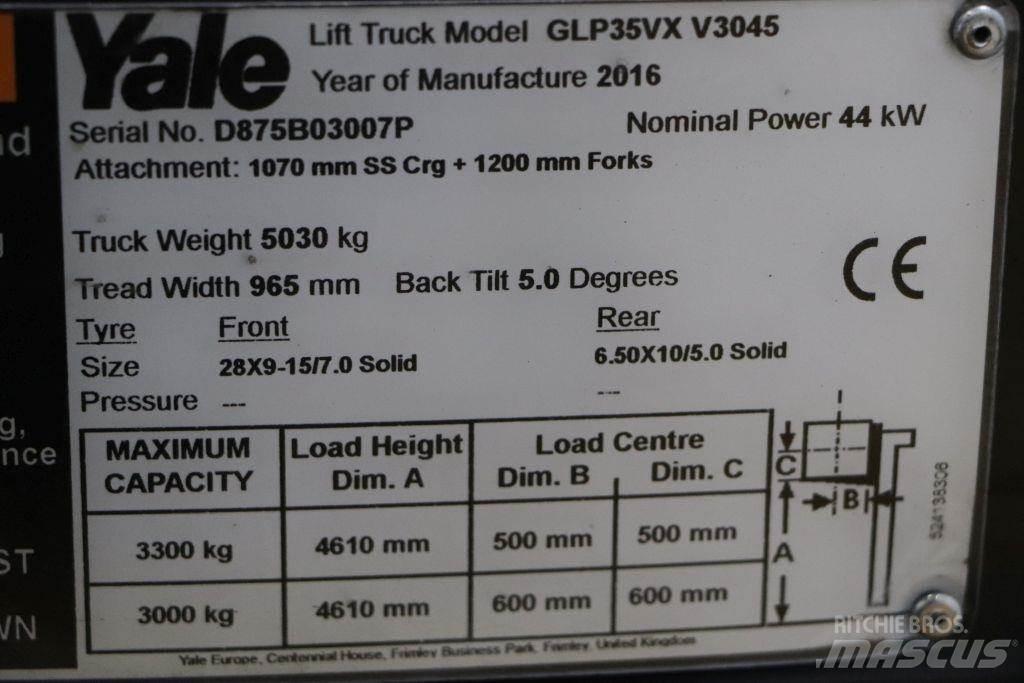 Yale GLP35VX LPG (dujiniai) krautuvai