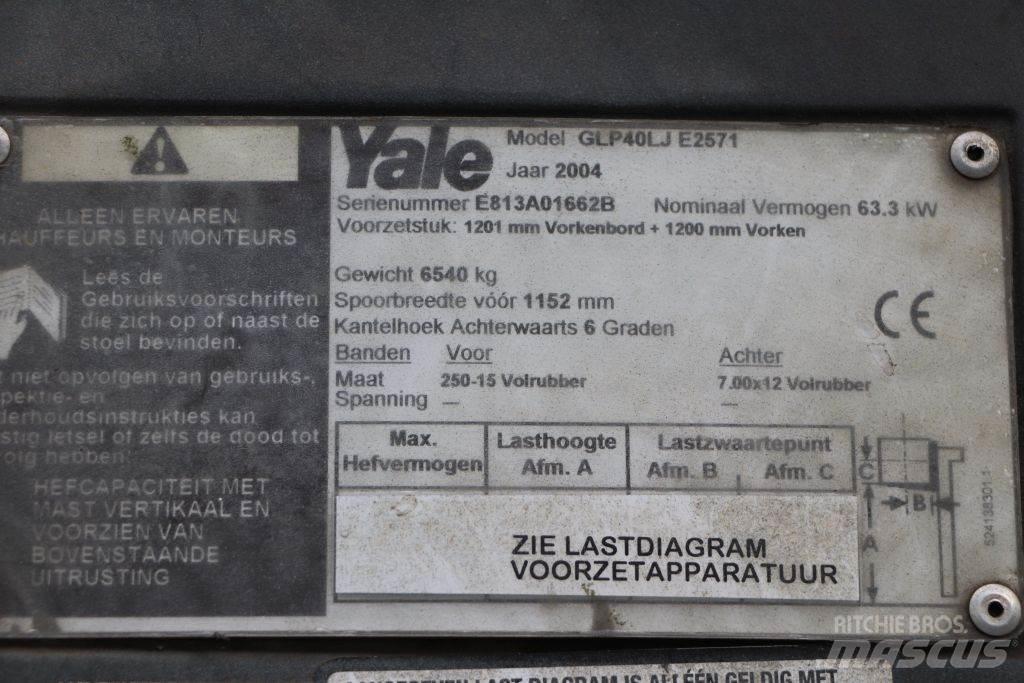 Yale GLP40LJ LPG (dujiniai) krautuvai