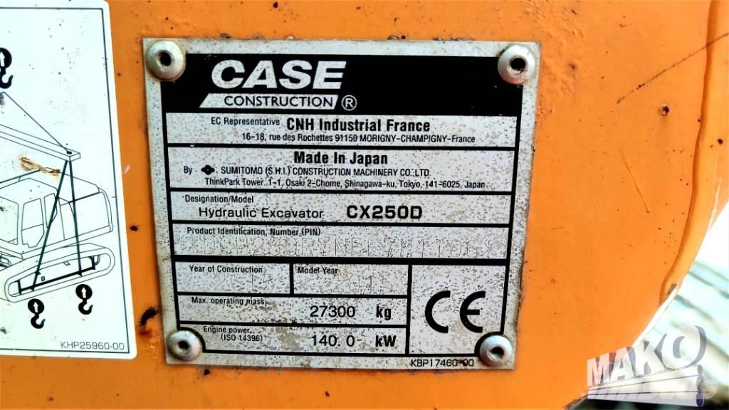 CASE CX 250 D Vikšriniai ekskavatoriai
