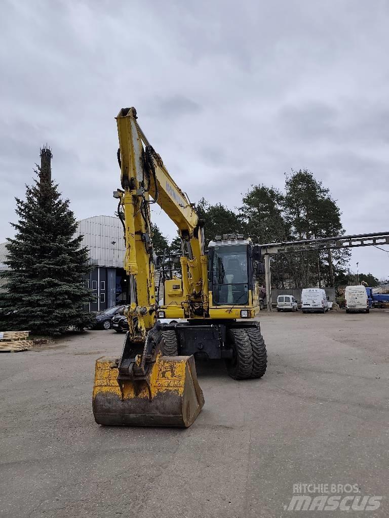 Komatsu PW 160-7E0 Ratiniai ekskavatoriai