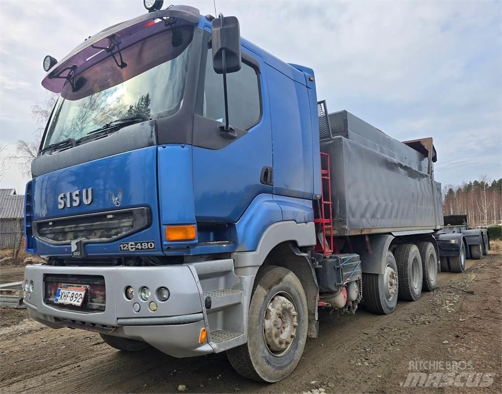Sisu E12M 8X4 Savivarčių priekabų vilkikai