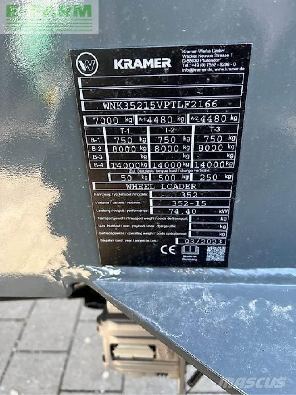Kramer kl35.8t Teleskopiniai krautuvai žemės ūkiui