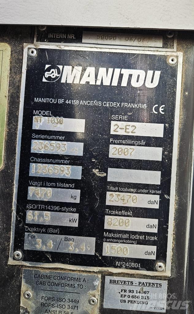 Manitou 1030 Teleskopiniai krautuvai