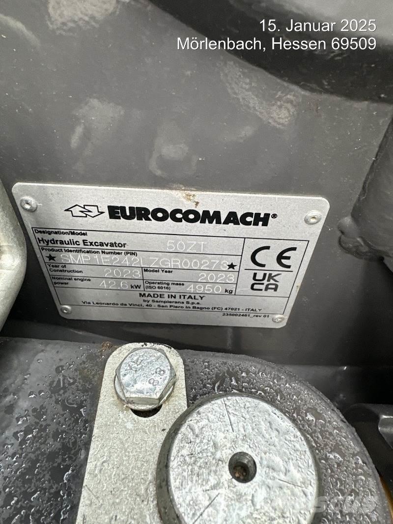 Eurocomach 50ZT Mini ekskavatoriai < 7 t