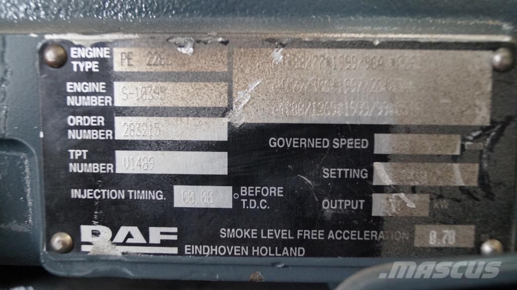 DAF PE 228 C NEW Varikliai