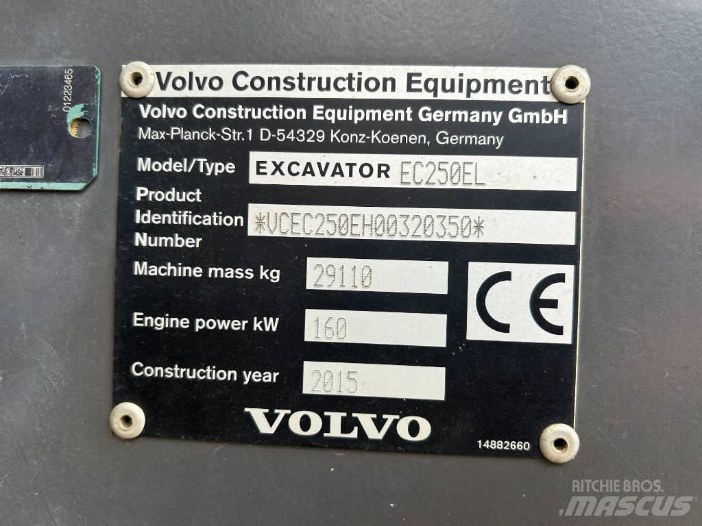 Volvo EC 250 EL Vikšriniai ekskavatoriai