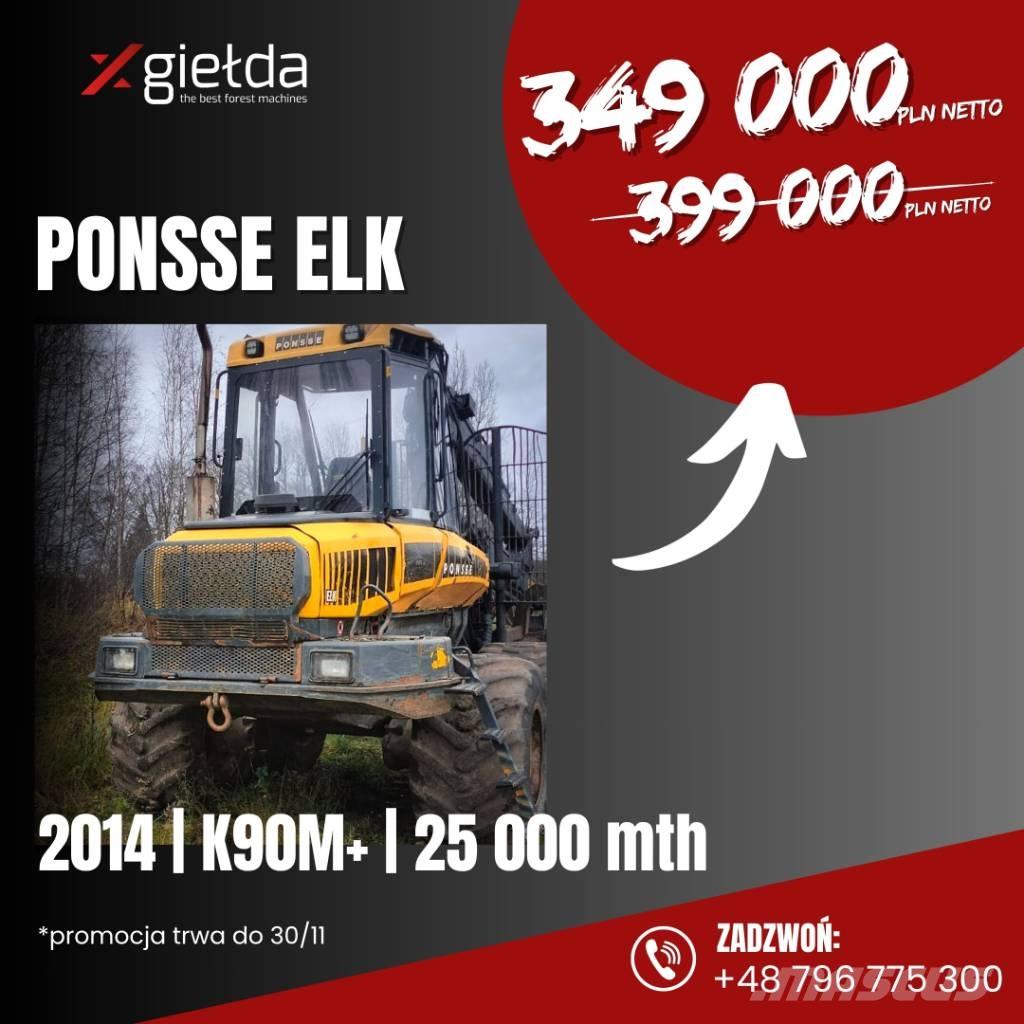 Ponsse Elk Naudoti miškovežiai (Forvarderiai)