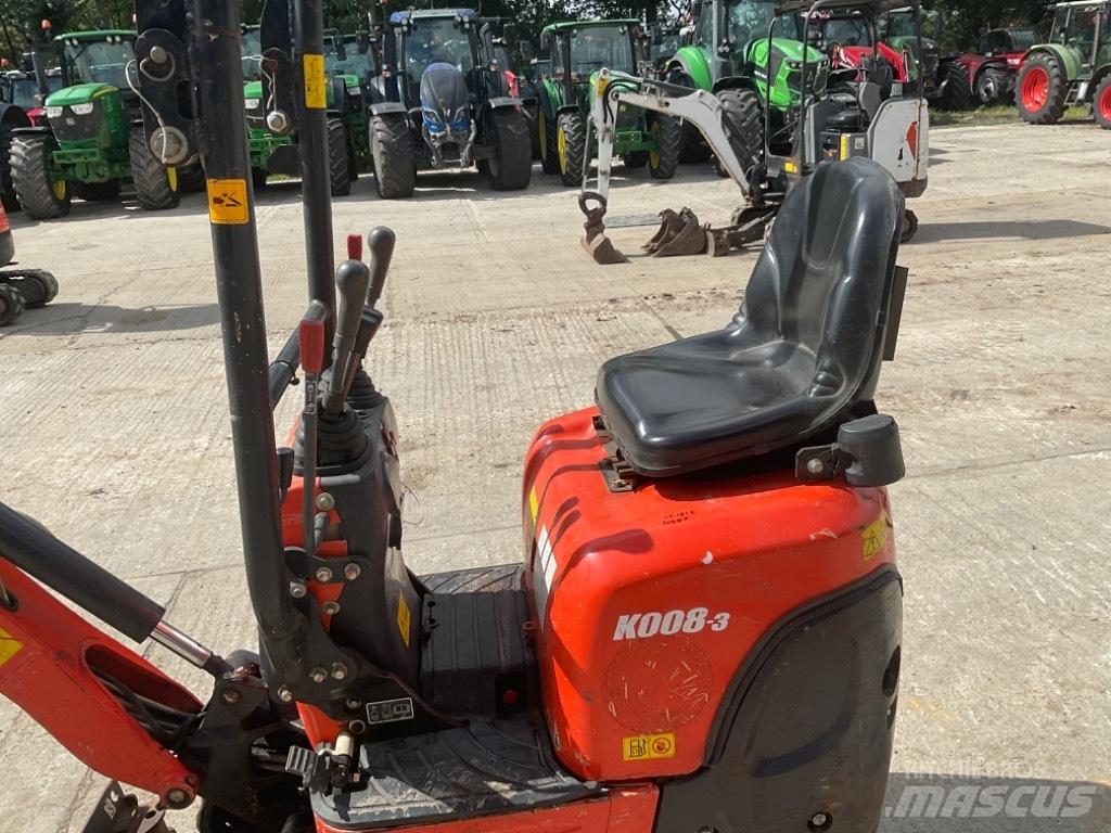 Kubota K 008-3 Mini ekskavatoriai < 7 t