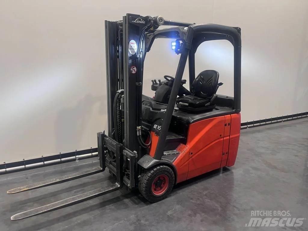 Linde E 16 H-01 Elektriniai šakiniai krautuvai