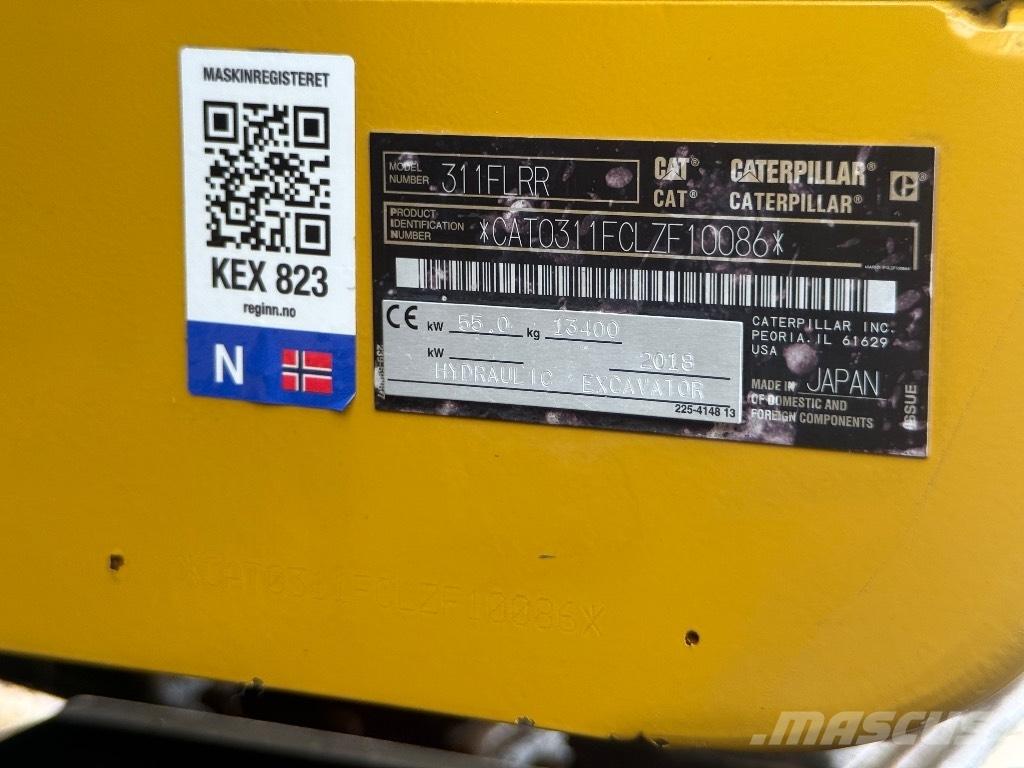 CAT 311 F LRR Vikšriniai ekskavatoriai