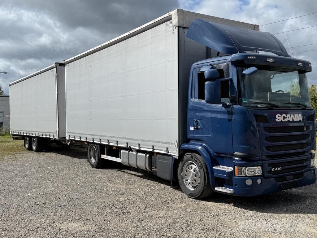 Scania G 410 Priekabos su tentu