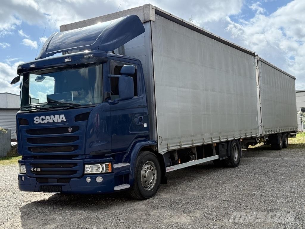 Scania G 410 Priekabos su tentu