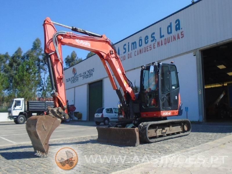 Kubota KX 080-4 Vidutinės galios ekskavatoriai 7-12 t