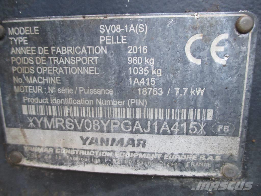 Yanmar SV 08-1 A Mini ekskavatoriai < 7 t