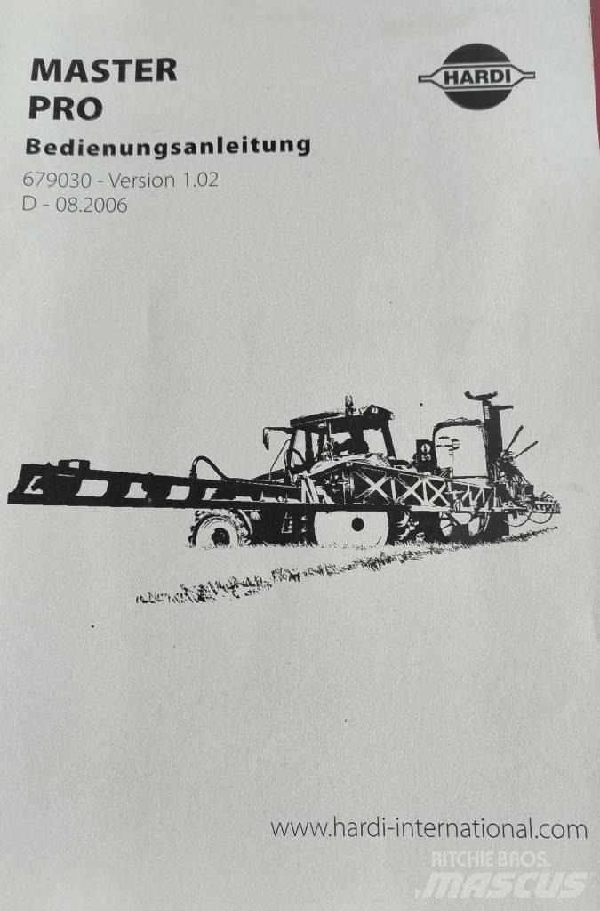 Hardi Master 1200 Įmontuoti purkštuvai