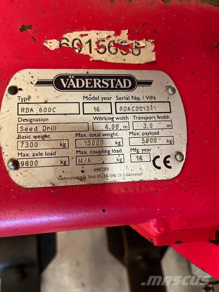 Väderstad RDA600 C Sėjimo technika