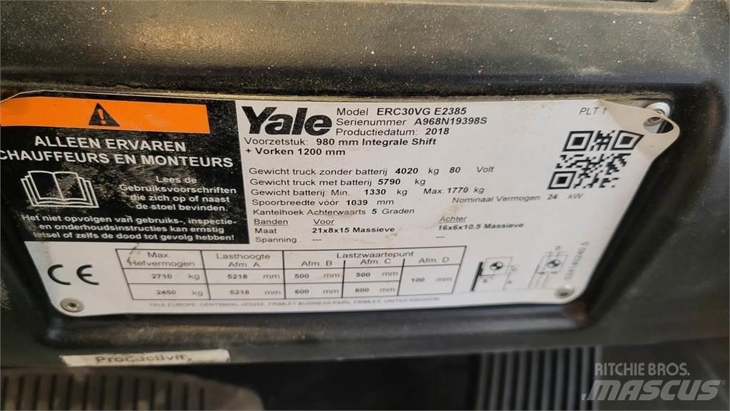 Yale ERC30VG 2018 Elektriniai šakiniai krautuvai