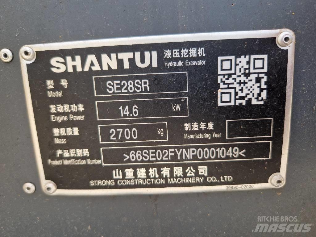 Shantui SE28SR Ratiniai ekskavatoriai