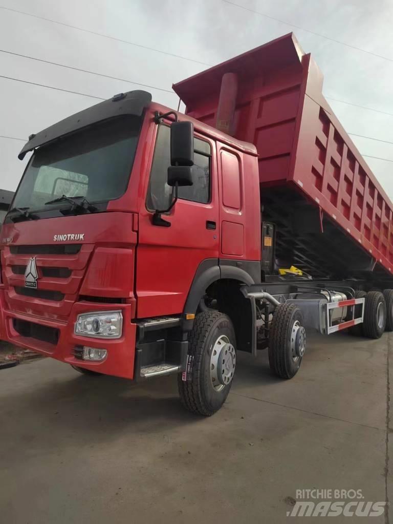 Howo 371 8x4 Savivarčių priekabų vilkikai